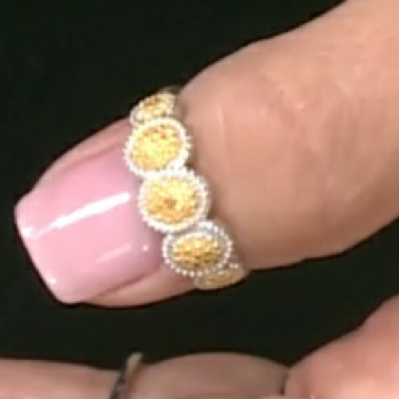 Yellow Diamond Yellow Rhodium & Platinum Sterling - Picture 2 of 6